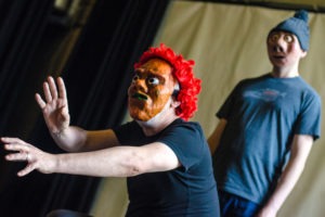 Physical theatre, full masks